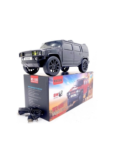 Hummer Jeep Görünümlü Bluetooth Speaker Sd Kart Usb Fm Radyolu Şarjlı Taşınabilir Kablosuz Hoparlör