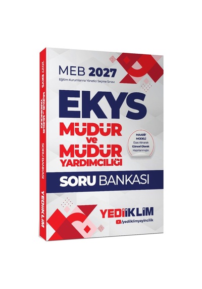 Yediiklim Yayınları 2027 Meb Ekys Müdür Ve Müdür Yardımcılığı Soru Bankası-170212