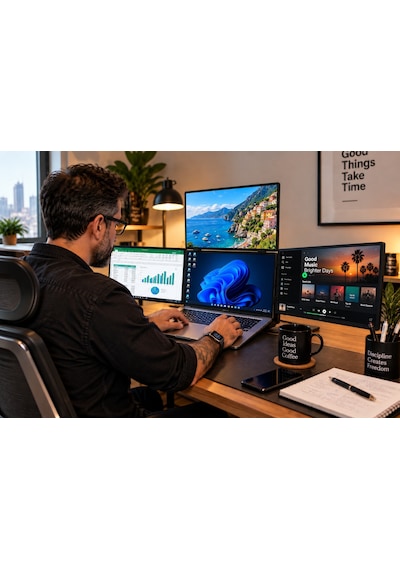 Peaq Pmo P150-ftb 15.6'' Full Hd 60 Hz Ips Üçlü Taşınabilir Laptop Monitörü