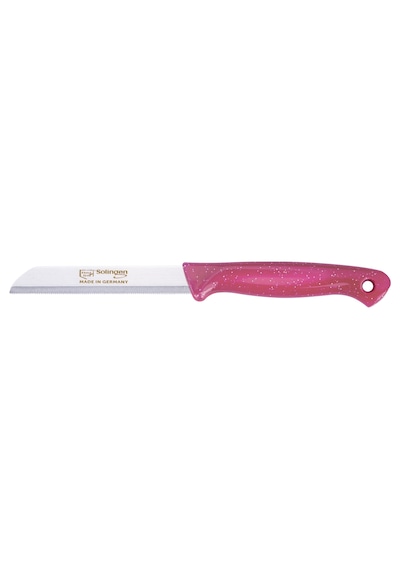 Solingen Simli Meyve Bıçağı Fuşya Saplı, 18,5 Cm, Paslanmaz Alman Çeliği Tekli -130 Pembe