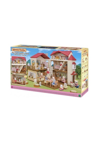 Red Roof Country Home Starter Set Sylvanian Families Işıklı Şehir Oyun Evi Sylvanian Families