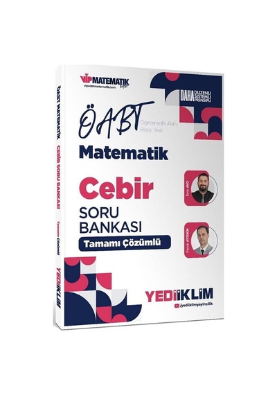 Yediiklim 2027 Öabt Meb-ags İlköğretim Ortaöğretim Lise Matematik Cebir Soru Bankası Çözümlü