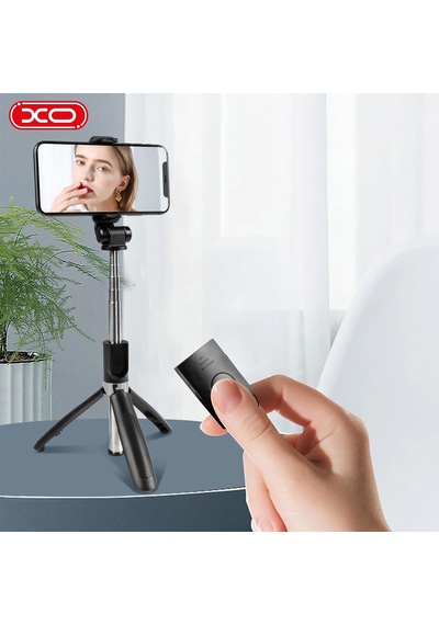 Ss08 Bluetooth Kumandalı Tripod Selfie Çubuğu - Uzaktan Kumandalı Taşınabilir Telefon Standı