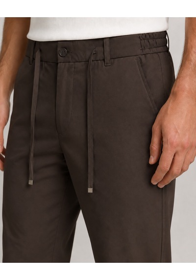 Danger Erkek Beli Lastikli Comfort Fit Pantolon Kahverengi 0170ddngr