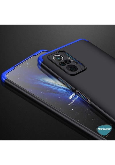 Microsonic Xiaomi Redmi Note 10 Pro Kılıf Double Dip 360 Protective