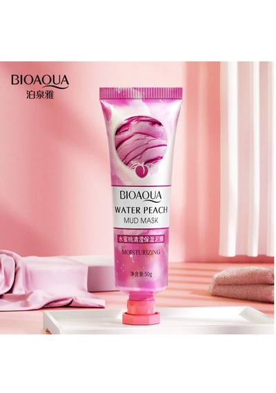 Bioaqua Şeftali Özlü Nemlendirici ve Aydınlatıcı Çamur Kil Maskesi 50 G