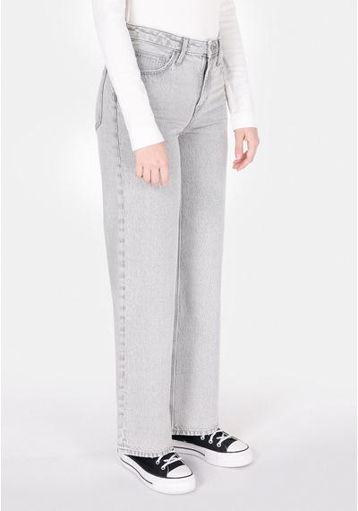 Colin's Colins Regular Fit Yüksel Bel Geniş Paça Kadın Gri Jean Pantolon Cl1073225 Q1.v1 Dn01747 Denim