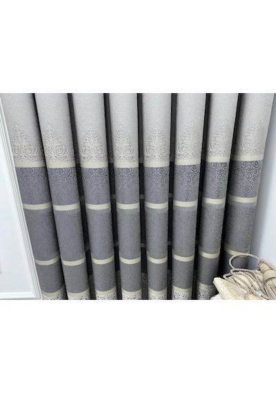 Nivemeshome Çakı Fj672069 V-5422 Taş 1/3 Sık Pileli Fon Perde Apm Taş