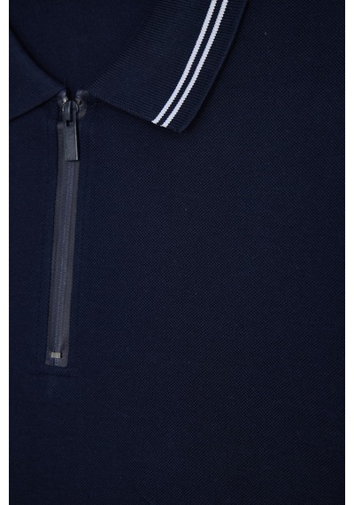 Tudors Erkek Slim Fit Dar Kesim %100 Pamuk Kısa Kollu Fermuarlı Lacivert Polo Yaka Tişört-51567 Tudors Erkek Slim Fit Dar Kesim %100 Pamuk Kısa Kollu Fermuarlı Lacivert Polo Yaka Tişört-51567