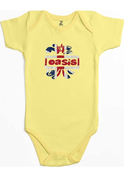 Zepplin Giyim Oasis Logo Siyah Bebek Body Zıbın