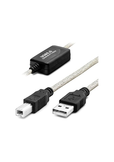 Usb Printer Kablosu 10 M - Silver Siyah Hdx7559 Evimdeyokyok