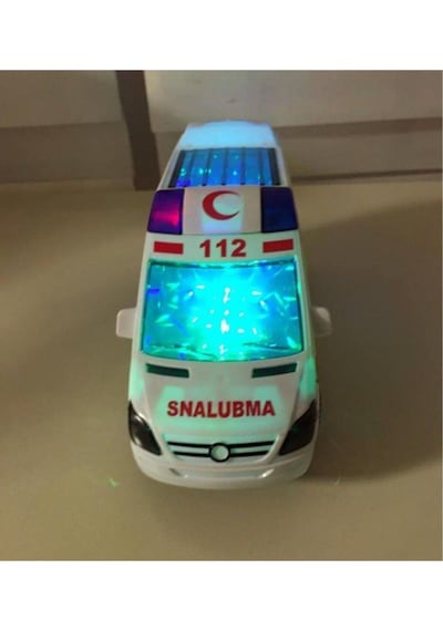 Oyuncak Ambulans 3D Işıklı Sesli Araba Ambulans