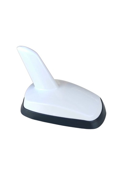Balık Sırtı Yapıştırma Süs Anteni Dekoratif Oto Anten Audi Tip 9cm Beyaz Üniversal YES-030