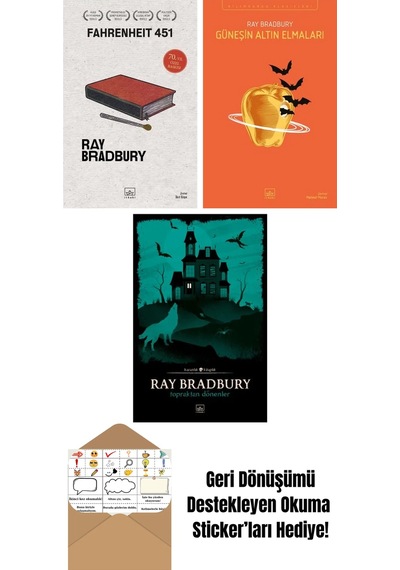 Fahrenheit 451 70. Yıl Özel Baskısı + Güneşin Altın Elmaları + Topraktan Dönenler