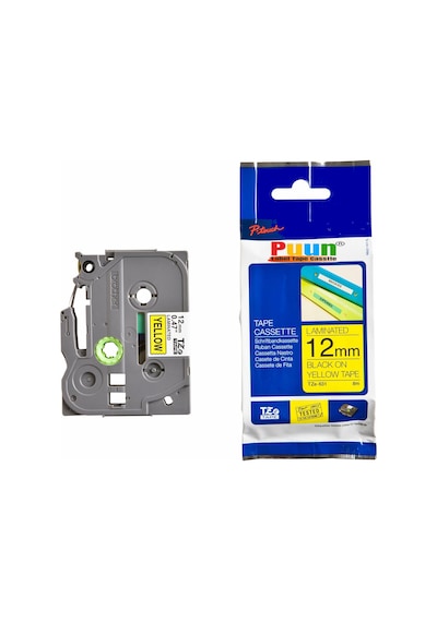 Puun Brother P-Touch TZE-631 12MM x 8m Sarı Üzerine Siyah Uyumlu