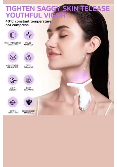Yüz Ve Boyun Kırşıklık Giderici/yüz Masaj/cihazı Gıdık, Sarkma, Taşınabilir