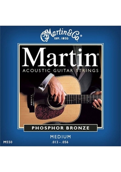 Martin M550 Phosphor Bronze Medium 13-56 Akustik Gitar Teli