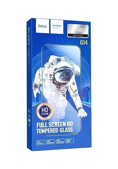 Hoco Guardian Shield Series Apple iPhone Uyumlu 15 Pro Max Hd Tempered Kırılmaz Cam Ekran Koruyucu 10 Adet Set- 5775