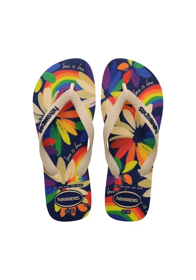 Havaianas Kadın Top Pride Çok Renkli Parmak Arası Terlik-14622 Bej