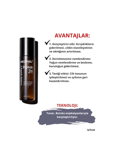Medipeel Peptide-tox Bor Toner 180 Ml Peptit Kompleksi Içeren Lifting Toner M0480
