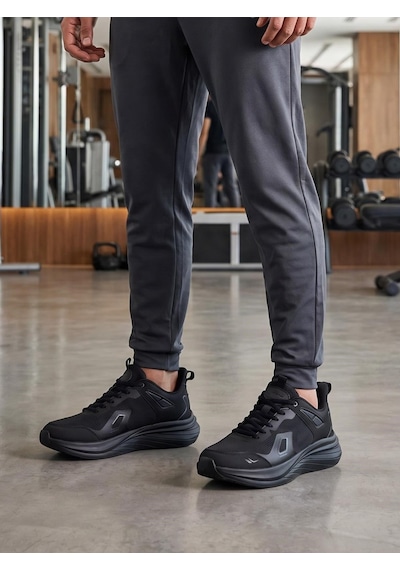 Lescon Zoom 4 Air Mesh Siyah Erkek Spor Ayakkabı