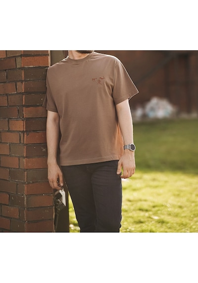 Oversize Unisex Toprak T-shirt - Avcı TOPRAK