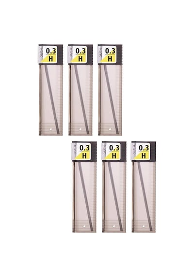0.3 Kalem Ucu H 60 mm 6 Paket 0,3 Min Kalem Uç Teknik Kalem Yedeği Mono Tombow H 60 mm 6 Paket