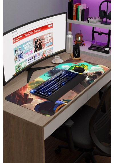 Kinich Genshin Impact Anime Gacha V2 - 90x40 Xxl Gaming Mouse Pad Fare Altlığı
