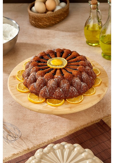 Prizma Döküm Granit Kek Kalıbı Siyah 26 Cm