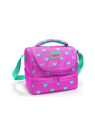 Coral High Kız Çocuk Pembe Su Yeşili Kalp Baskılı İki Katlı Okul Beslenme Çantası 37212 Pembe - Su Yeşili Coral High Kız Çocuk Pembe Su Yeşili Kalp Baskılı İki Katlı Okul Beslenme Çantası 37212 Pembe - Su Yeşili
