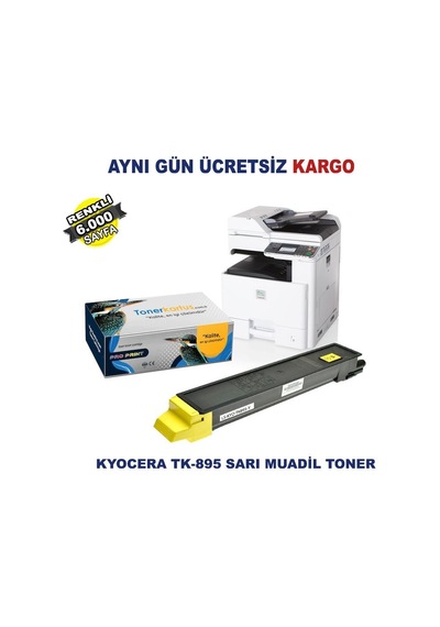 Tk-895 / Kyocera Ecosys Fs-C8020 Sarı Uyumlu Toner 6.000 Sf