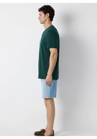 Mavi M0612274-85173 İstanbul Baskılı T-shirt Erkek Tişort Yeşil