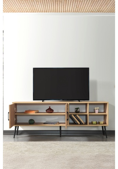 3610 Şile Metal Ayaklı Metal Kulplu 160 Cm Tv Ünitesi - Yunus Safir Yunus - Safir