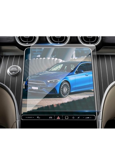 Mercedes C Serisi Multimedya Ekran Koruyucu- Kırılmaz Şeffaf Nano Teknoloji