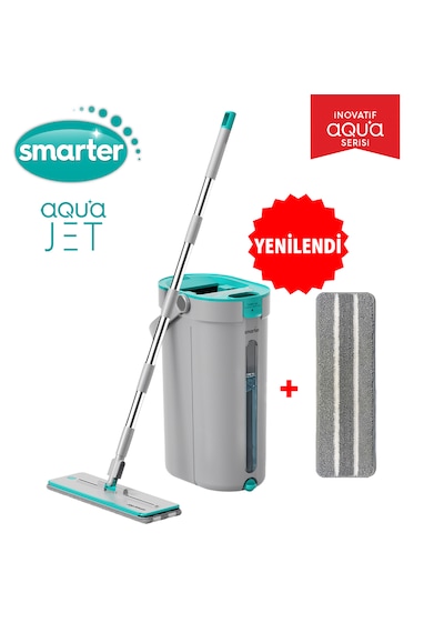 Smarter Aqua Jet Yedekli Temiz & Kirli Suyu Ayırma Özelliği Tablet Mop Temizlik Seti