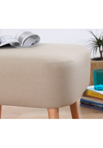 Lorencehome Parrot Puf - Krem / Lorence Home