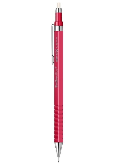 Scrikss Aero-x Mekanik Kurşunl Kalem 0.5 Mm Kırmızı