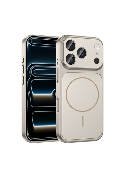 İphone 17 Pro Max Kılıf M-safe Şarj Özellikli Kamera Korumalı Formen Kapak Grey
