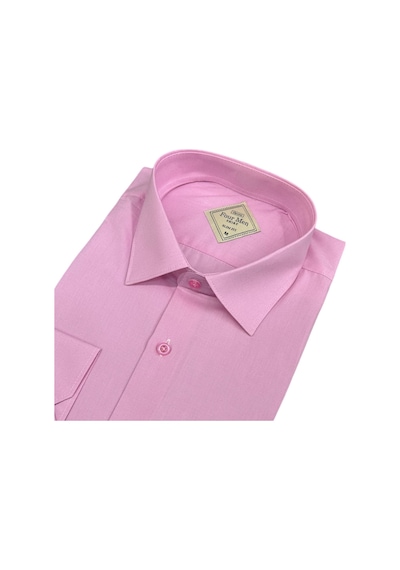 Linen Keten Slim Fit 4 Mevsim Giyilebilen Pamuklu Gömlek Pembe