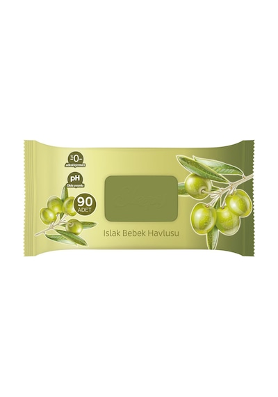 Sensitive Zeytinyağlı Islak Havlu 90'lı 9 Paket