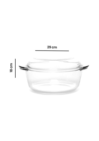 59023 Kapaklı Yuvarlak Borcam - 1600 Ml