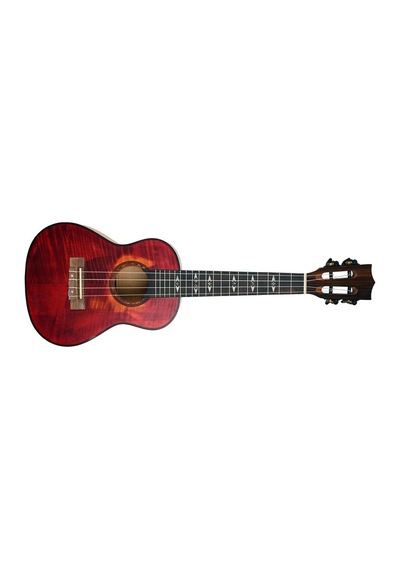 Dmx Guitars Flame Series Concert Ukulele Cherry Flame