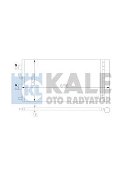 Klıma Radyatoru Kondenser Kurutucu Ile 690x325x16 Duster 10-
