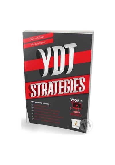 YDT Strategies Video Çözümlü Soru Bankası  -  Gürcan Günay  -  Pelikan Yayınları