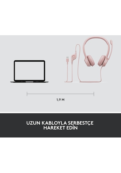 Logitech H390 Kablolu Kulak Üstü Mikrofonlu Kulaklık