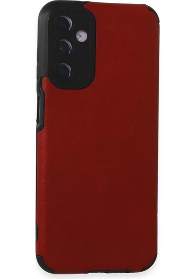 Newface Samsung Galaxy M14 5g Kılıf Loop Deri Silikon - Kırmızı