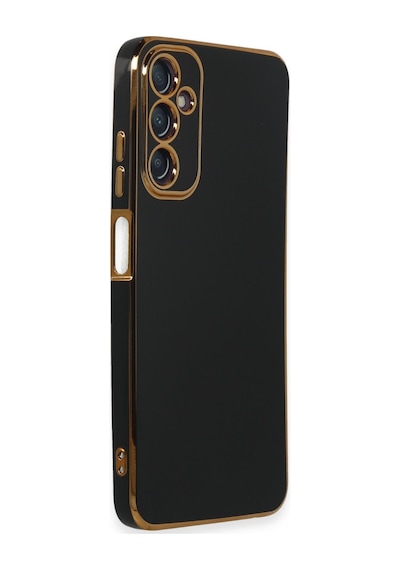 Samsung Galaxy Uyumlu , A05s Kılıf Volet Silikon - Siyah