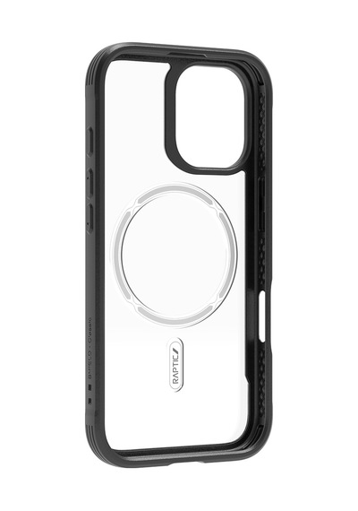 Apple Uyumlu iPhone 17 Kılıf M-safe Şarjlı Airbagli Raptic Shield Serisi Şeffaf Arka Yüzey Kapak Siyah