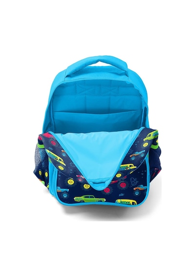 Coral High Kids Mavi Lacivert Monster Truck Desenli 3'lü Okul Çanta Seti Set0123406