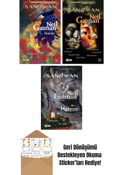 Sandman: Uvertür + Sandman 11 Sonsuz Geceler + Sandman 10 Matem